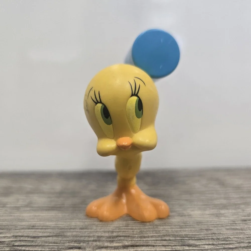 Vintage Tweety Bird Mallet PVC Toy Figure 1994 Warner Brothers Looney Tunes Tyco - Picture 3 of 5